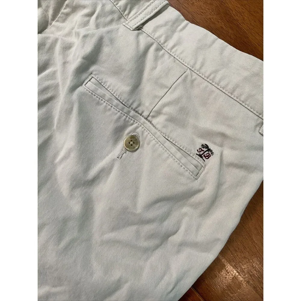 TOMMY BAHAMA MENS BEIGE TAN STRAIGHT COTTON LYOCELL SPANDEX BLEND PANTS SZ 36